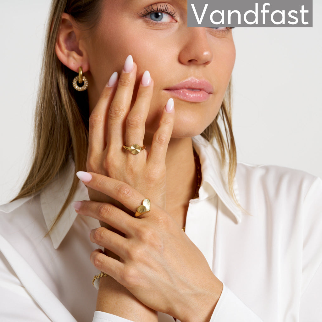 ANNEBRAUNER Sun Heart Ring 18K Guldbelagt