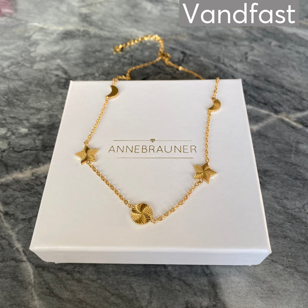 ANNEBRAUNER Sun Mix Halskæde 18K Guldbelagt