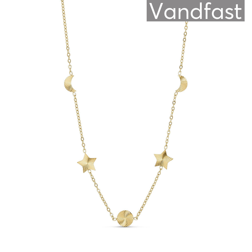 ANNEBRAUNER Sun Mix Halskæde 18K Guldbelagt