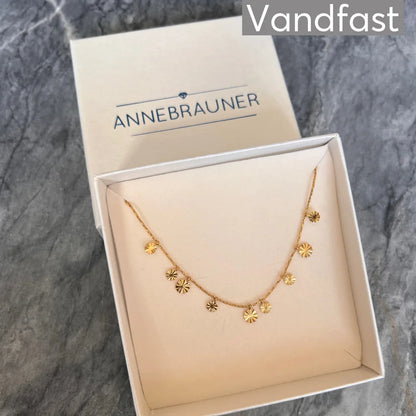 ANNEBRAUNER Sun Pendant Halskæde 18K Guldbelagt - Halskæde
