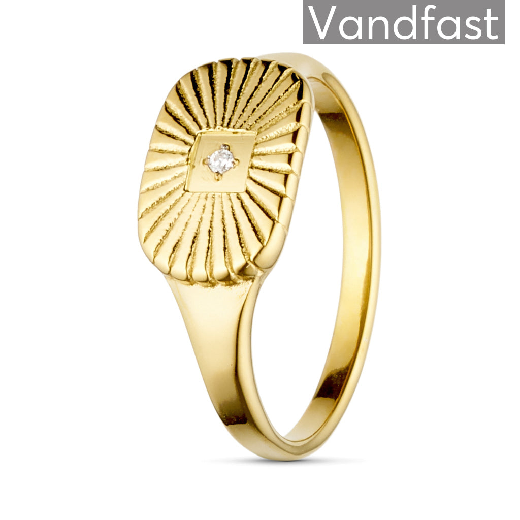 ANNEBRAUNER Sun Rays Burst Ring 18K Guldbelagt