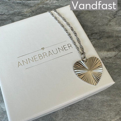 Annebrauner Sun Texture Heart Necklace