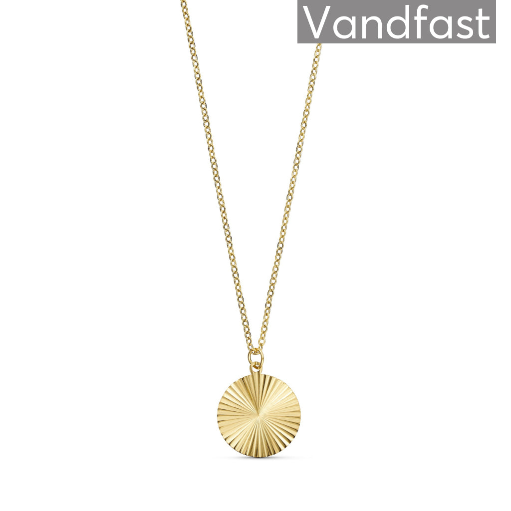 ANNEBRAUNER Sun Texture Round Necklace