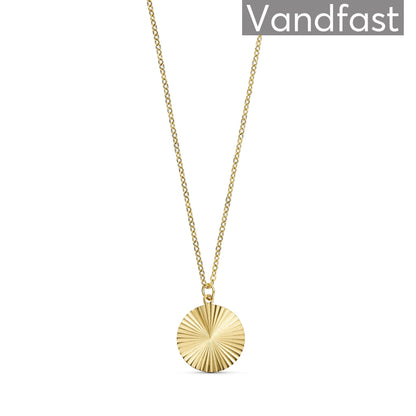 ANNEBRAUNER Sun Texture Round Necklace