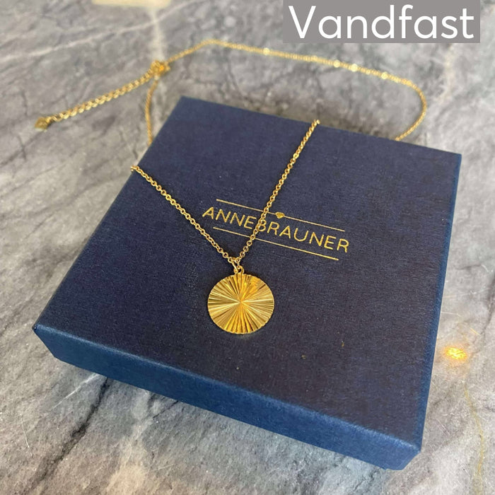 ANNEBRAUNER Sun Texture Round Necklace