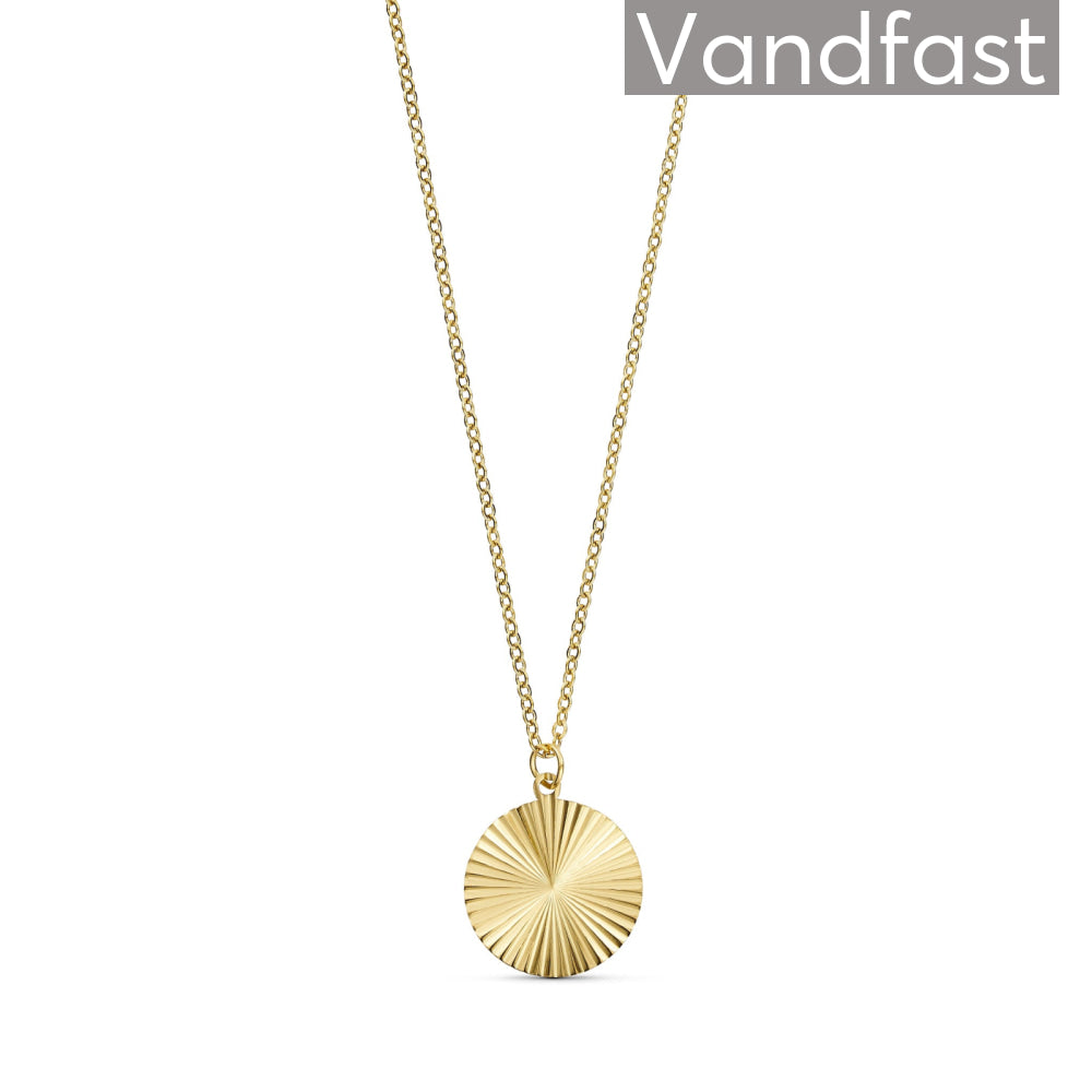 ANNEBRAUNER Sun Texture Round Necklace