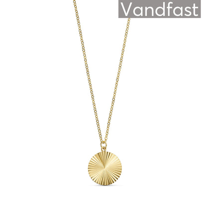 ANNEBRAUNER Sun Texture Round Necklace