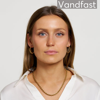 ANNEBRAUNER Swirl 5 mm Halskæde 18K Guldbelagt
