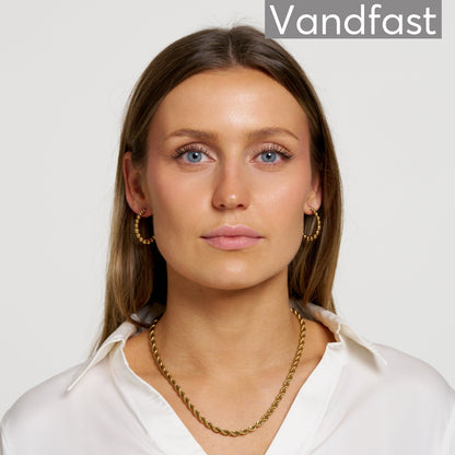 ANNEBRAUNER Swirl 5 mm Halskæde 18K Guldbelagt