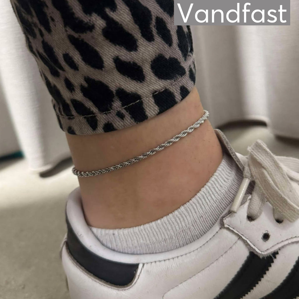 Annebrauner Swirl Ankle Chain