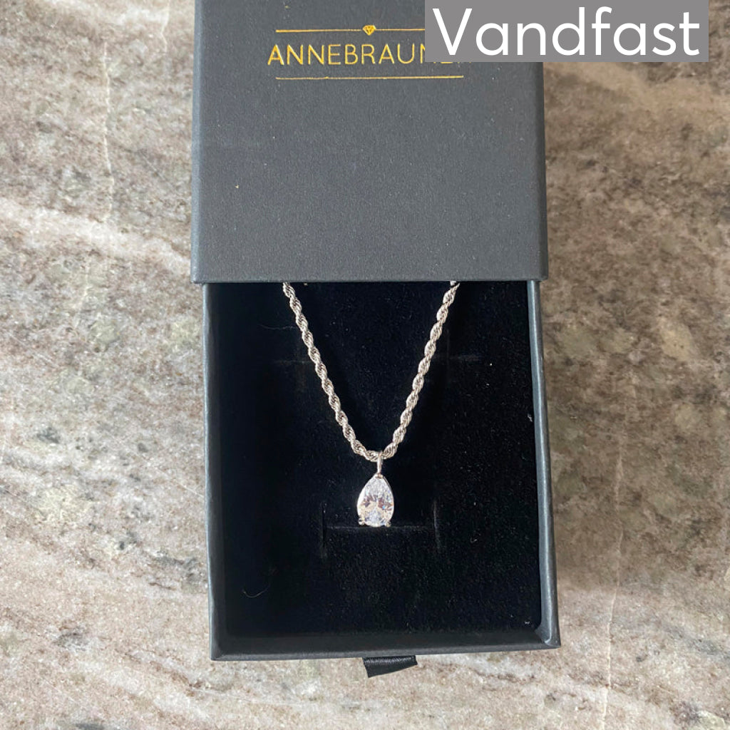 Annebrauner Swirl Drop Necklace Halskæde