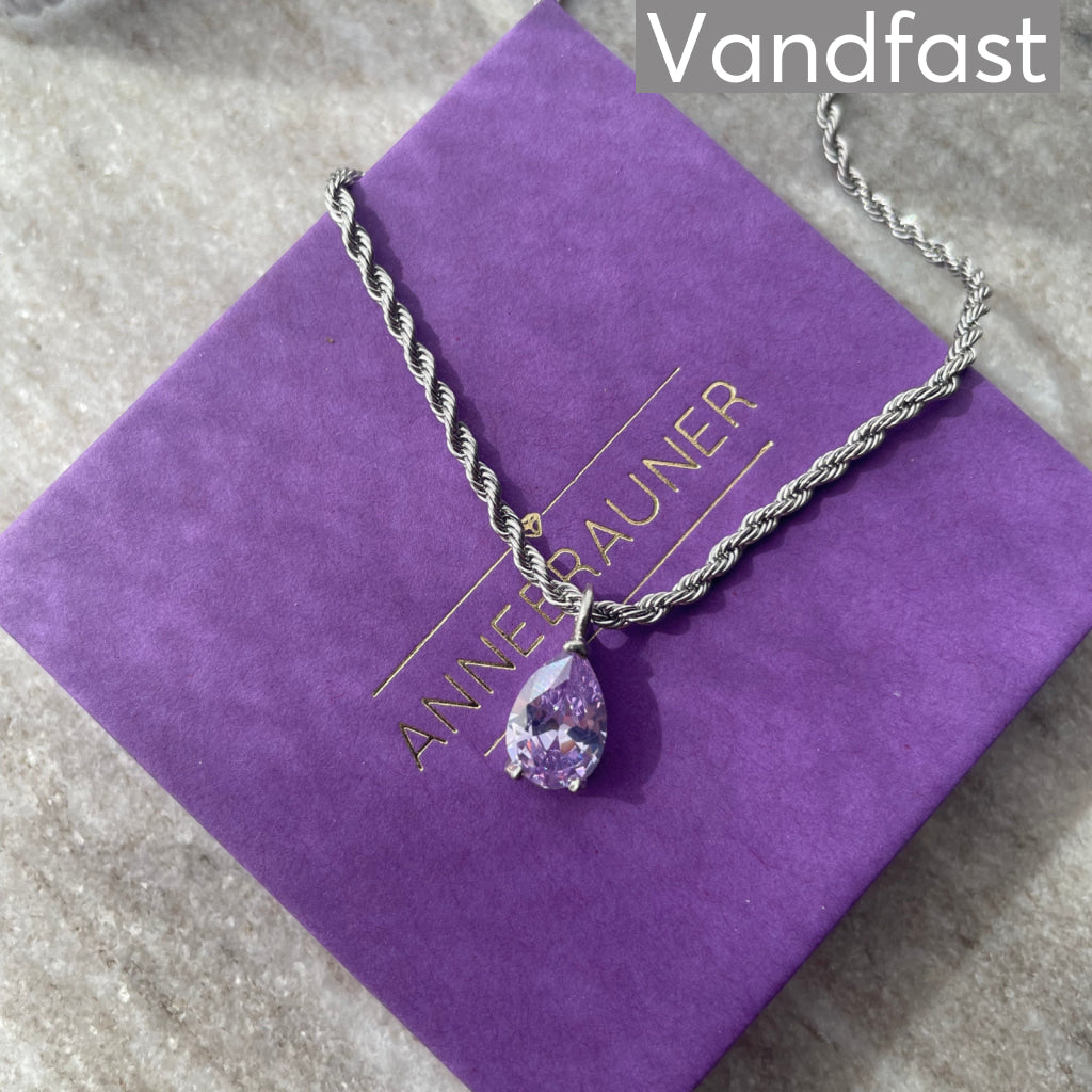 ANNEBRAUNER Swirl Drop Necklace Halskæde