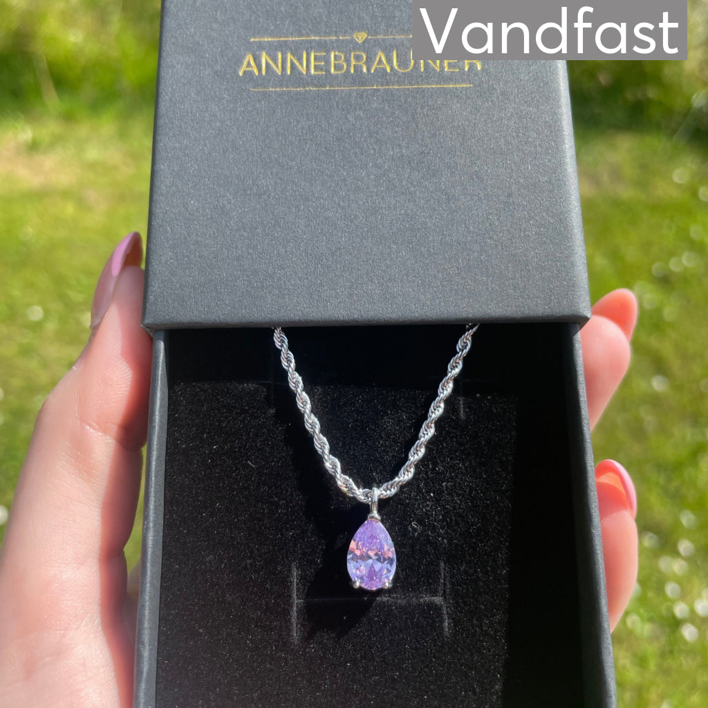 ANNEBRAUNER Swirl Drop Necklace Halskæde