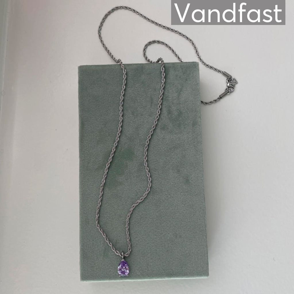 Annebrauner Swirl Drop Necklace Halskæde