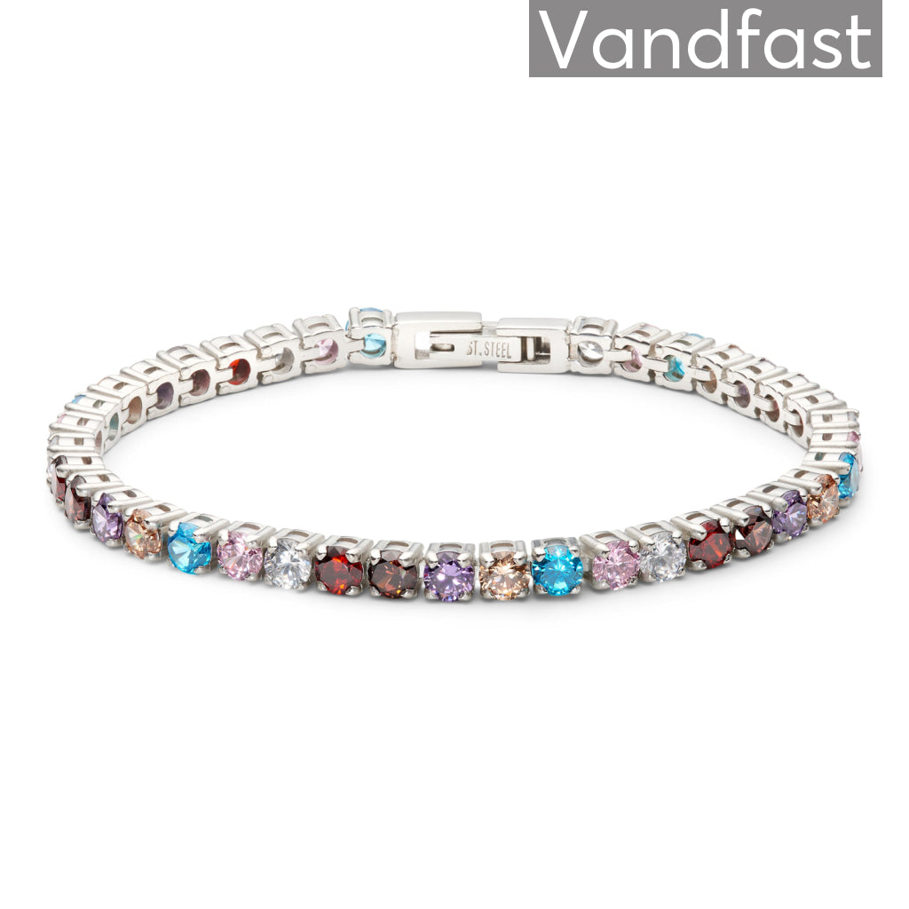 Annebrauner Tennis Rainbow Bracelet Armbånd