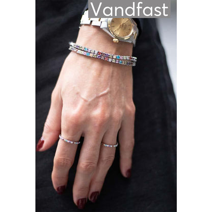 Annebrauner Tennis Rainbow Bracelet Armbånd