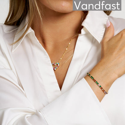 ANNEBRAUNER Tennis Texas Armbånd 18K Guldbelagt 17 CM