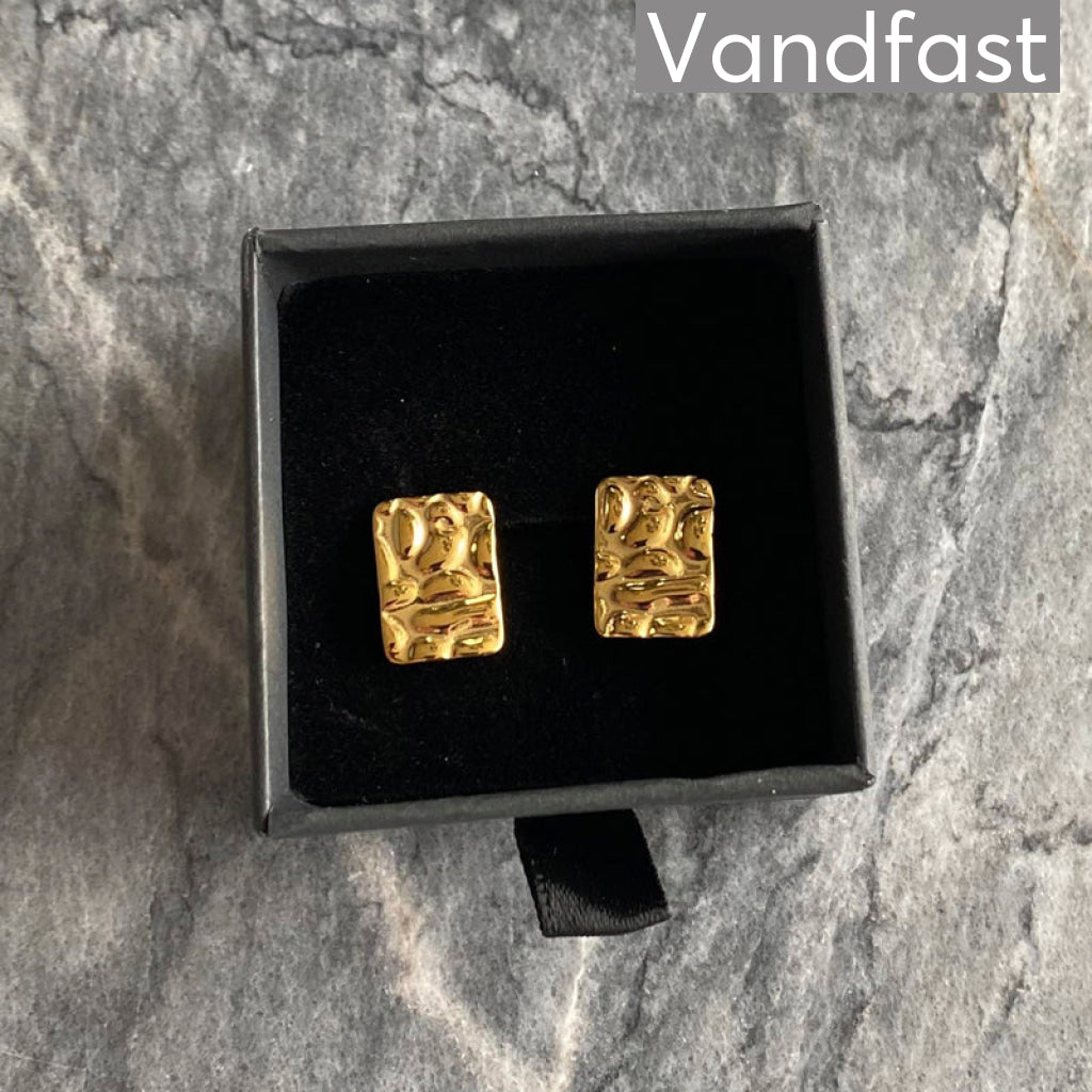 Annebrauner Texture Square Earrings