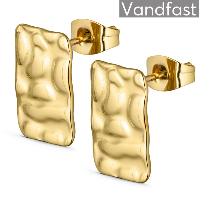 Annebrauner Texture Square Earrings