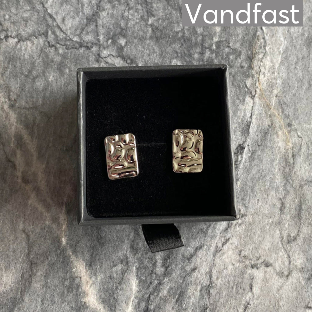 Annebrauner Texture Square Earrings
