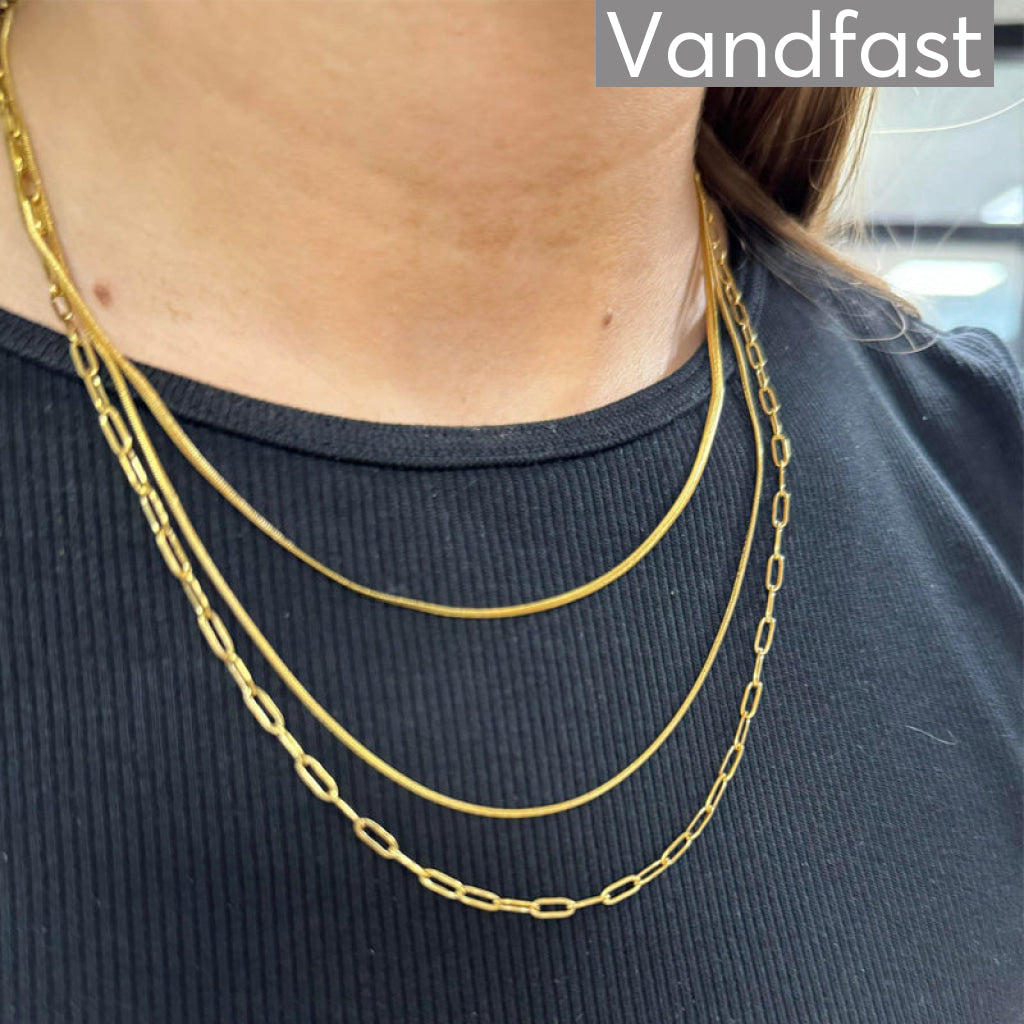 Annebrauner Three Layer Snake Chain