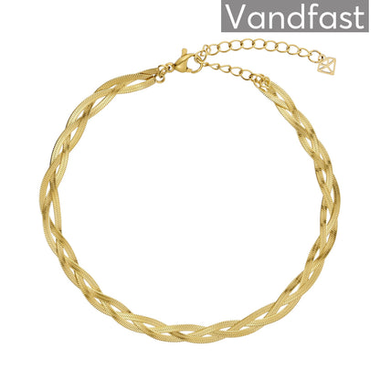 ANNEBRAUNER Triple Snake Ankelkæde 18K Guldbelagt