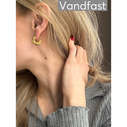 ANNEBRAUNER Twisted Øreringe 18K Guldbelagt - Ørering