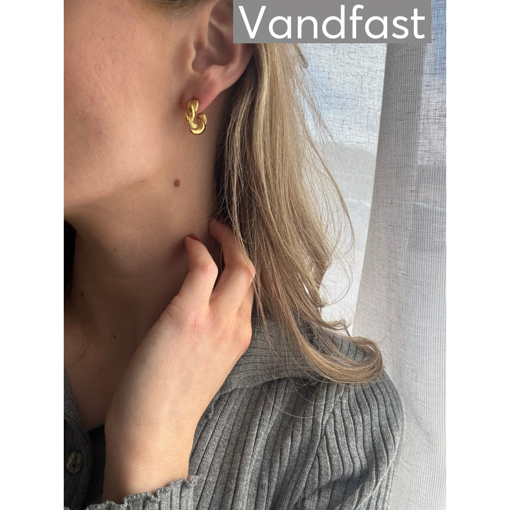 ANNEBRAUNER Twisted Øreringe 18K Guldbelagt - Ørering