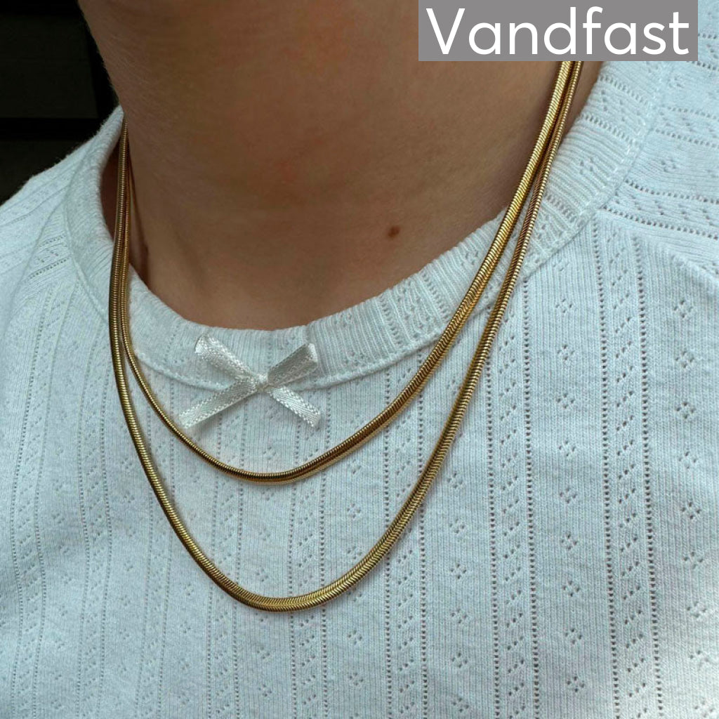 Annebrauner Two Chain Cobra Necklace