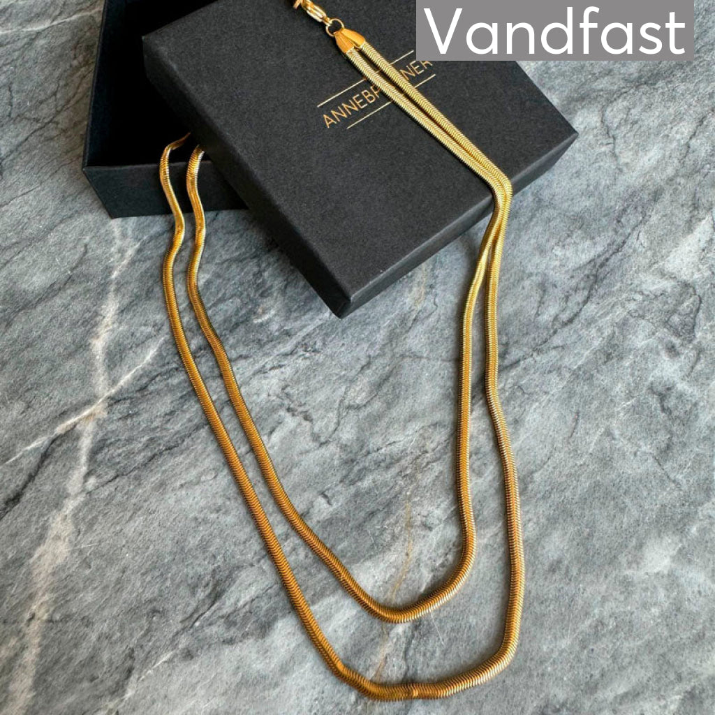 Annebrauner Two Chain Cobra Necklace