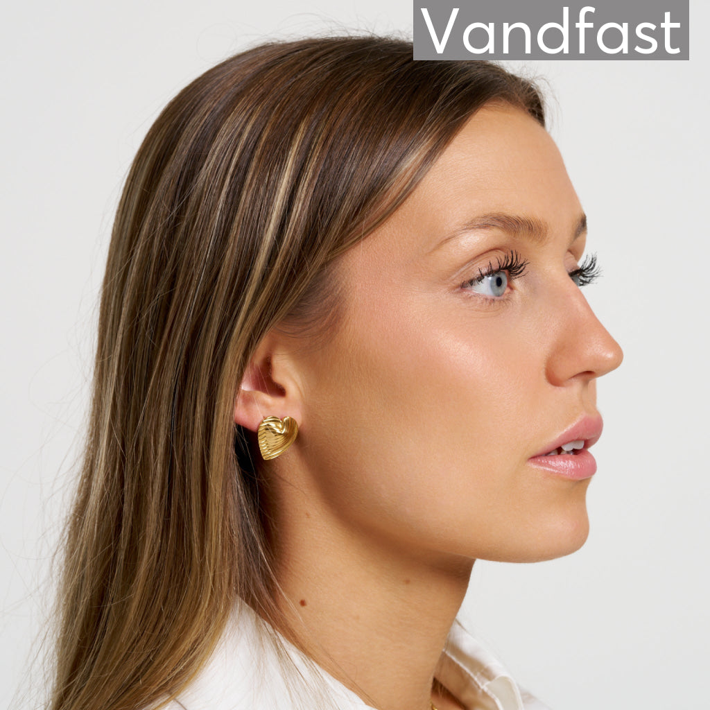 ANNEBRAUNER Vienna Heart Øreringe 18K Guldbelagt