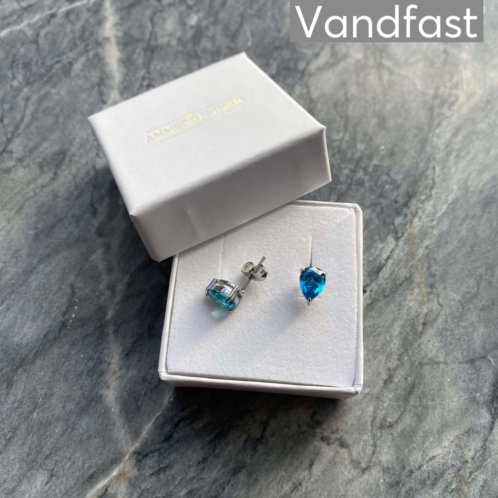 Annebrauner Waterdrop Blue Topaz Earrings