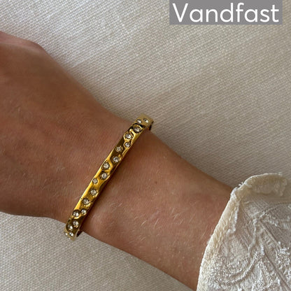 ANNEBRAUNER Zirconia Bangle Armbånd 18K Guldbelagt - Armbånd