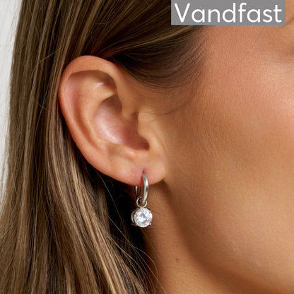 ANNEBRAUNER Zirconia Creole Øreringe