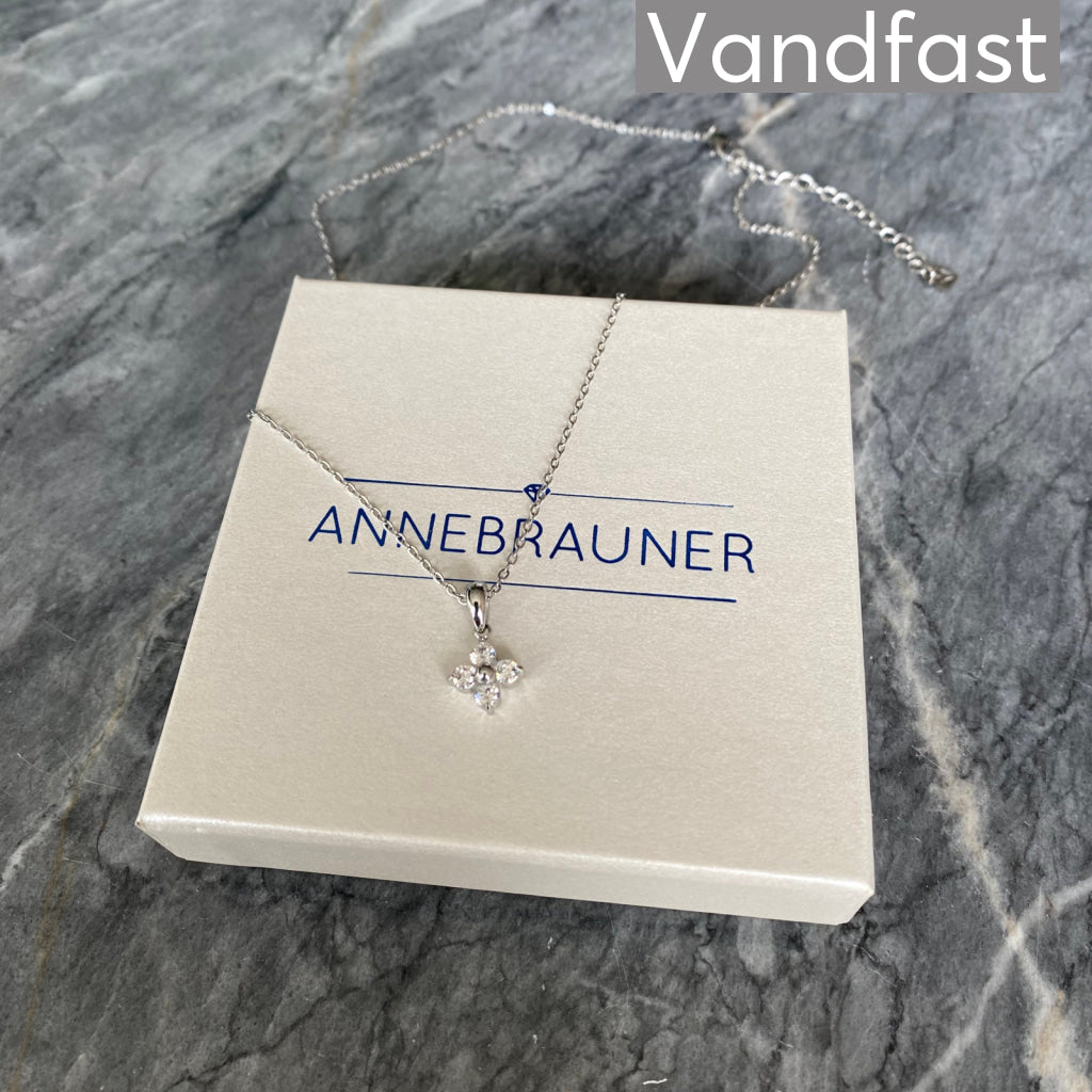 ANNEBRAUNER Zirconia Flower Halskæde - Halskæde