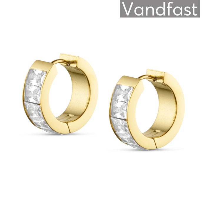 ANNEBRAUNER Zirconia Hoops 18K Guldbelagt