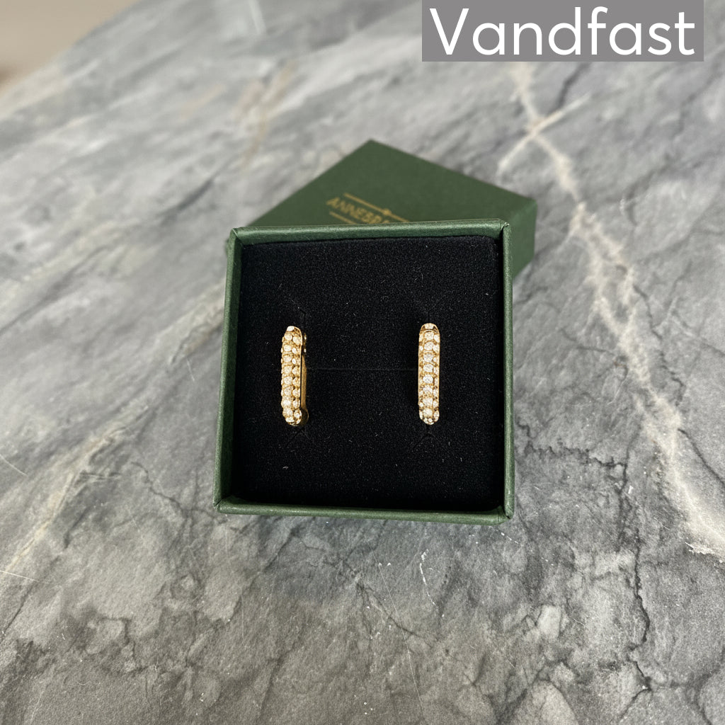 ANNEBRAUNER Zirconia Sparkle Ørering 18K Guldbelagt - Ørering