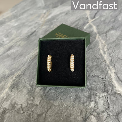 ANNEBRAUNER Zirconia Sparkle Ørering 18K Guldbelagt - Ørering