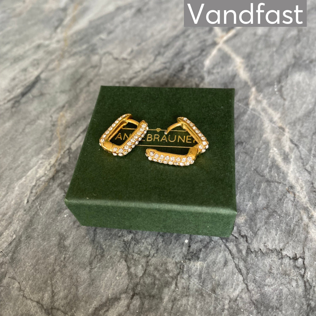 ANNEBRAUNER Zirconia Sparkle Ørering 18K Guldbelagt - Ørering