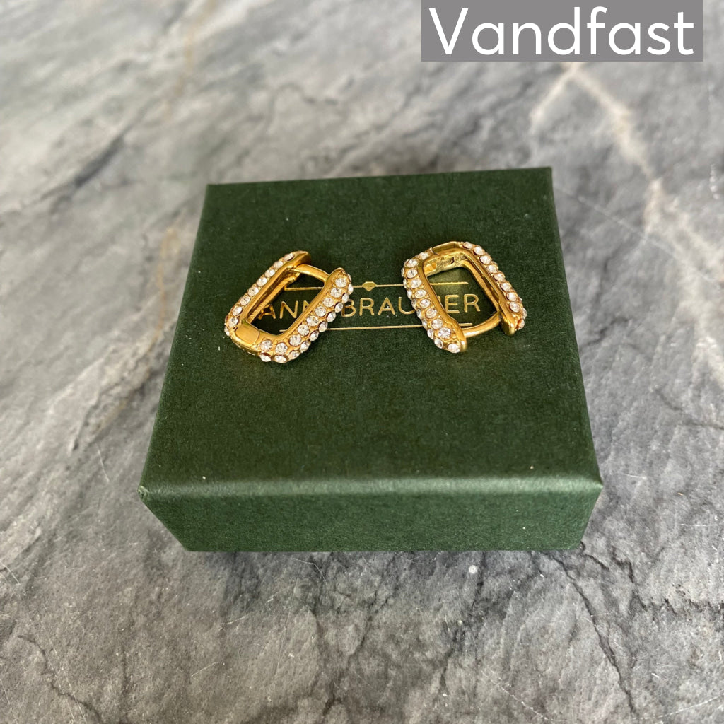 ANNEBRAUNER Zirconia Sparkle Ørering 18K Guldbelagt - Ørering