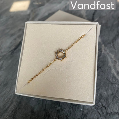 ANNEBRAUNER Zirconia Sunflower Armbånd 18K Guldbelagt