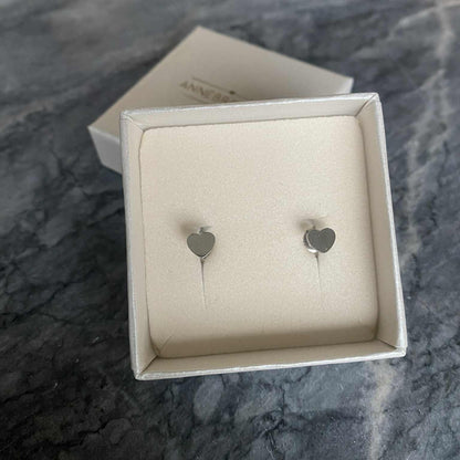 ANNEBRAUNER Heart Studs Øreringe