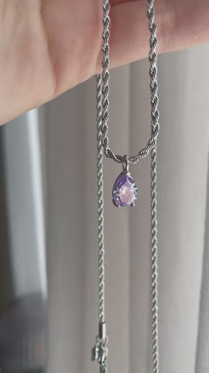 ANNEBRAUNER Swirl Drop Necklace