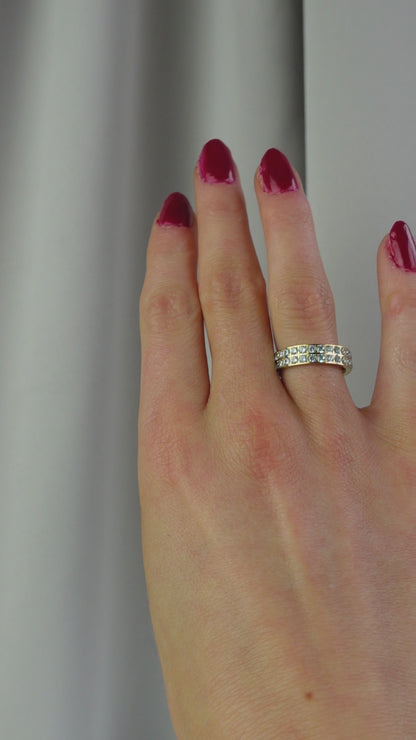 ANNEBRAUNER Alliance L-Aquamarine Ring 18K Guldbelagt