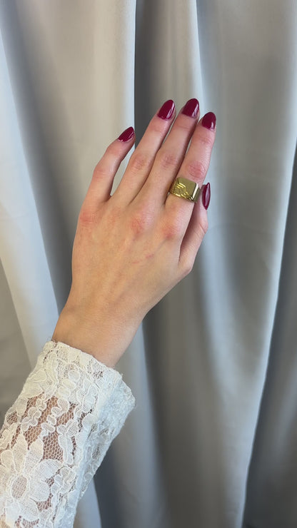 ANNEBRAUNER Ripple Ring 18K Guldbelagt