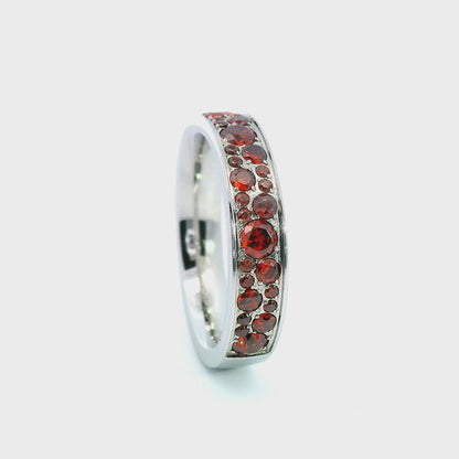 ANNEBRAUNER Sparkling Ring Rød