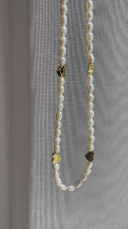 ANNEBRAUNER Pearl Love Necklace