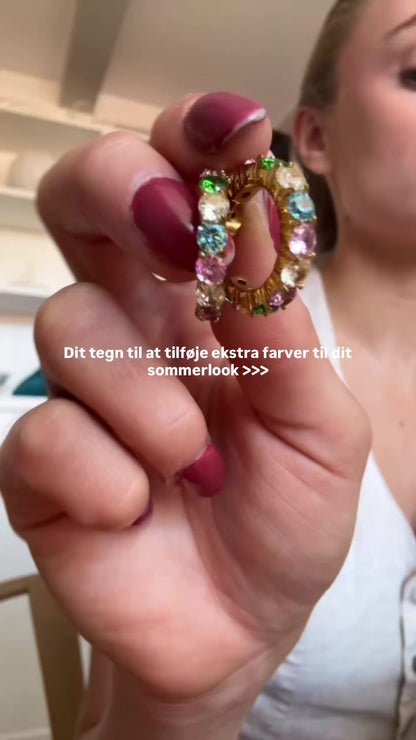 ANNEBRAUNER Dreamy Multicolor Øreringe 18K Guldbelagt
