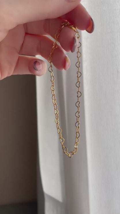 ANNEBRAUNER Heart Armbånd 18K Guldbelagt