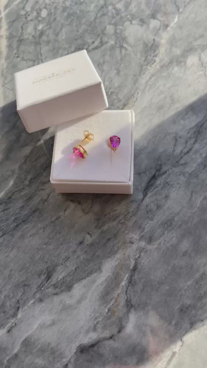 ANNEBRAUNER Waterdrop Rose Earrings